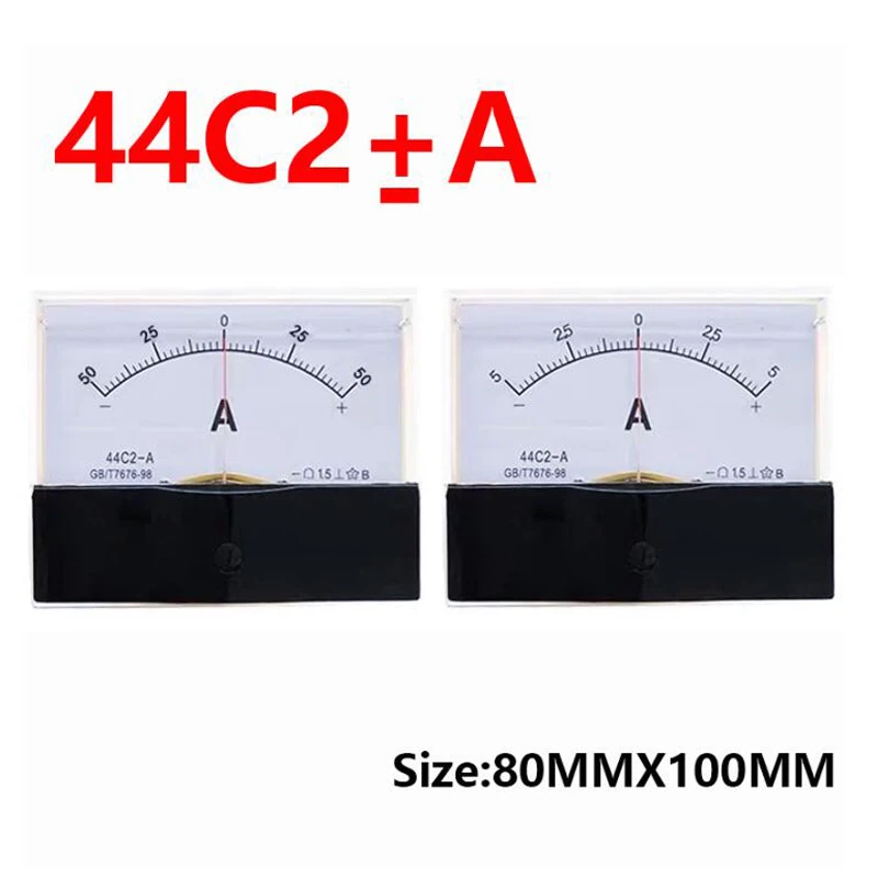44C2 DC /75MV Amperemeter Analógový panel AMP prúdový meter50a -0 - 50A Ammeter 3a 5a 10a 20a 30a 50a 100a 200a 200a 300a 500a