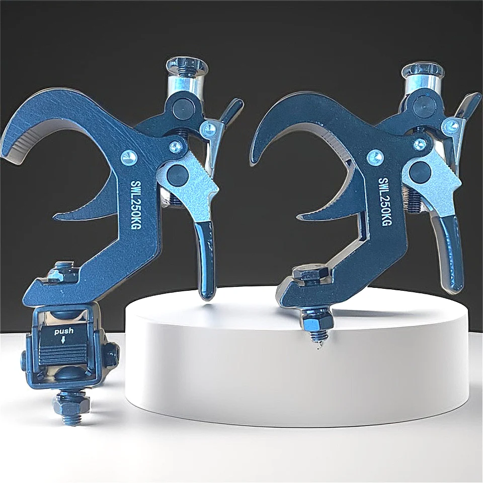 45-50-60 mm hliníkový nosník Clamp Clamp CLAMP Press Skladanie Hook Hook Hack Duty svorky 250 kg mobilného DJ Fázy reproduktor Múchajúca hlava