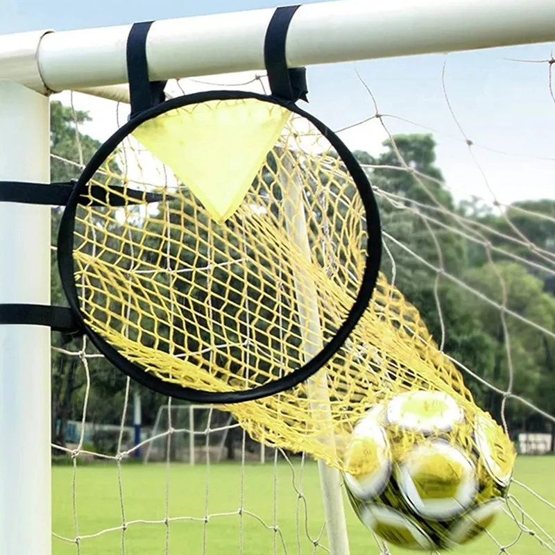 45 * 60 cm žltý futbalový gól ZADARMO Kick Shooting Cvičenie Cieľový vreckový tréning pomocná sieť