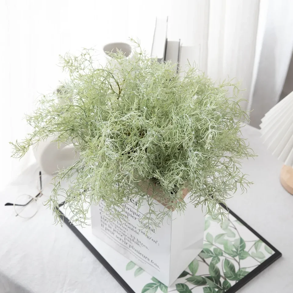 45 cm umelé kvety Rosemary Vanilla s Grass Ins Style Artificial Flowers Domáca dekorácia Dekorácia svadobnej hostiny
