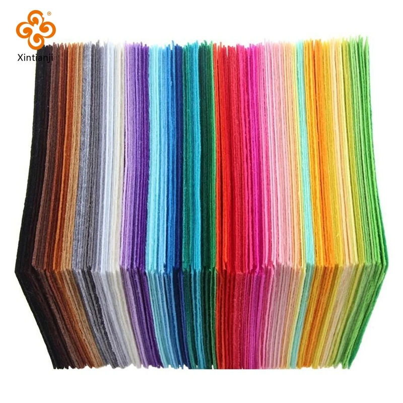 45 farieb 20x20cm/20x30cm mäkká plstená tkanina, ktorá nie je tkaná tkanina plstená tkanina remeslá šitie detských ručných materiálov