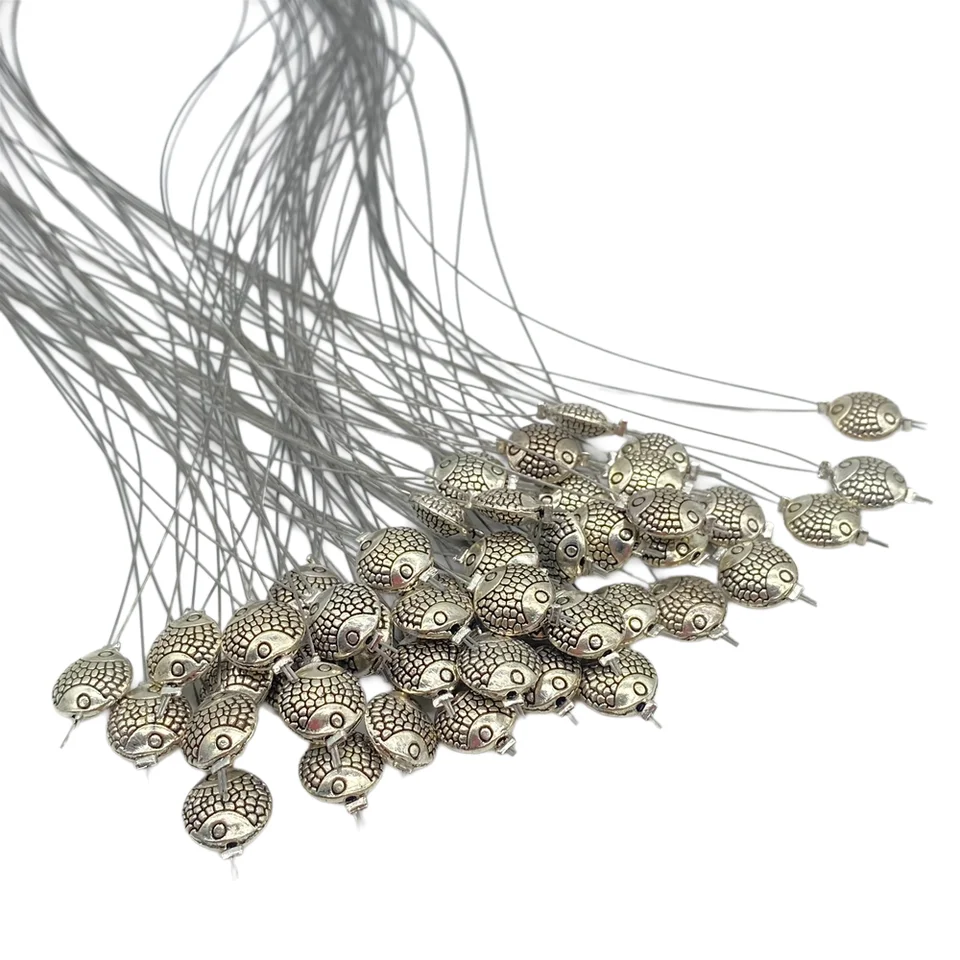 45 ks nano -ringový závitový náradie Nano Ring Hair Extension Slučka na ťahanie ihlových predlžovacích náradia a závit