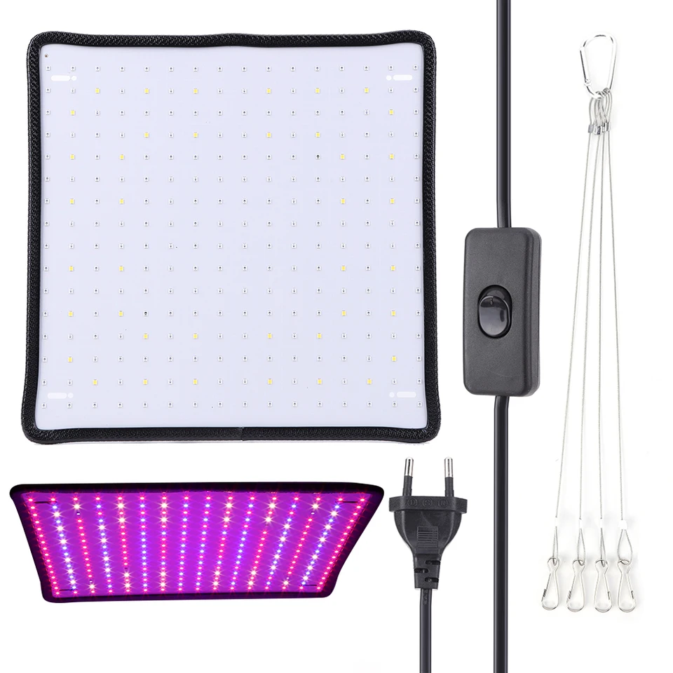 45 W vnútorné pestovateľské svetlá s háčikmi plné spektrum rastlinná lampa červená + modrá + biela lampa LED Grow Light pre siatie Grow Stanu Greenhouse