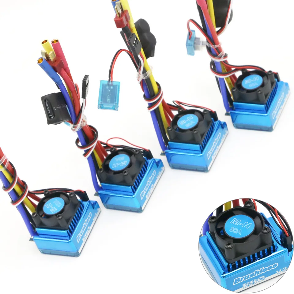 45A 60A 80A 120A Brushless ESC ESC Electric Speed ​​Controller Waterproof ESC pre 1/8 1/10 1/12 RC CAR RC Boat