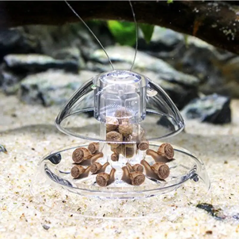 45be Fish for Tank Clear Snail Catcher Ryby Planári Plarian Catch Box Set Clear Snail Catcher Aquarium príslušenstvo