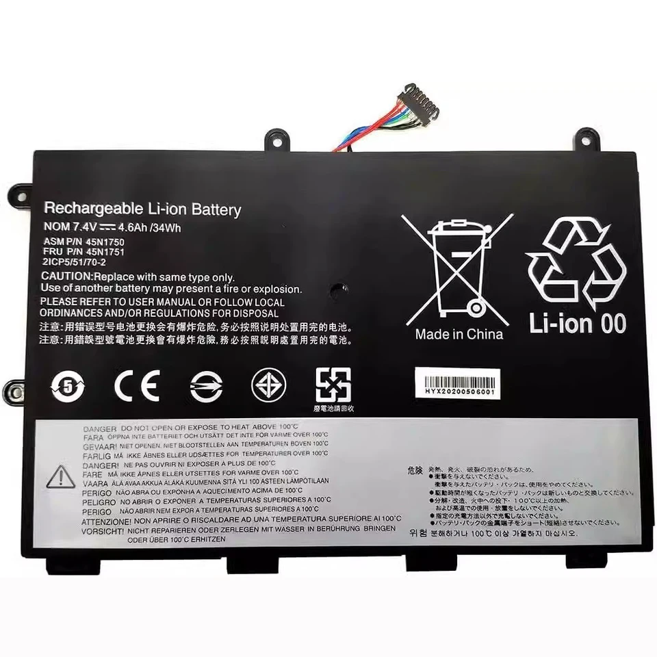 45N1750 45N1749 Nová laptopová batéria pre Lenovo Thinkpad Yoga 45N1748 45N1751 11E-20D9 20DA 20E7 20D9-90007AU A0007AU SB10J79001