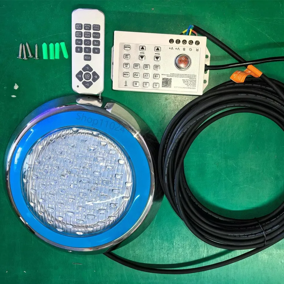 45W RGB LED LED svetlá bazénov IP68 Vodotesný vstup 85-265V DC12V Outdoor 15m pod vodou Light Pond LED Piscina Luz Spotlight