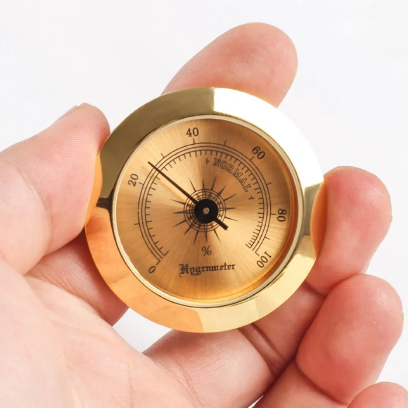46 mm presný cigaret Hygrometer Precision Mini prenosný mechanický hygrometrový krabičky Hygrometry