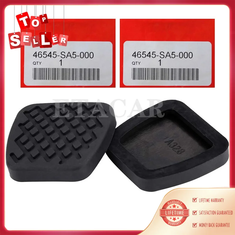 46545-SA5-000 46545 SA5 000 Nový čierny pedál Gumový kryt 2pc/Set FITS pre Honda Accord CRX Civic CRV Acura Vigor