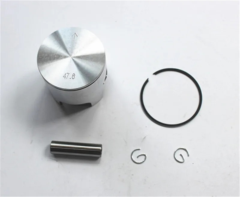 47,6 mm piestové súpravy s kolíkom pre Yamaha Jog 50 Jog50 Motorcyle Dia = 47,6 mm, Minarelli Jog Cylinder Dia = 47,6 mm kolík = 10 mm