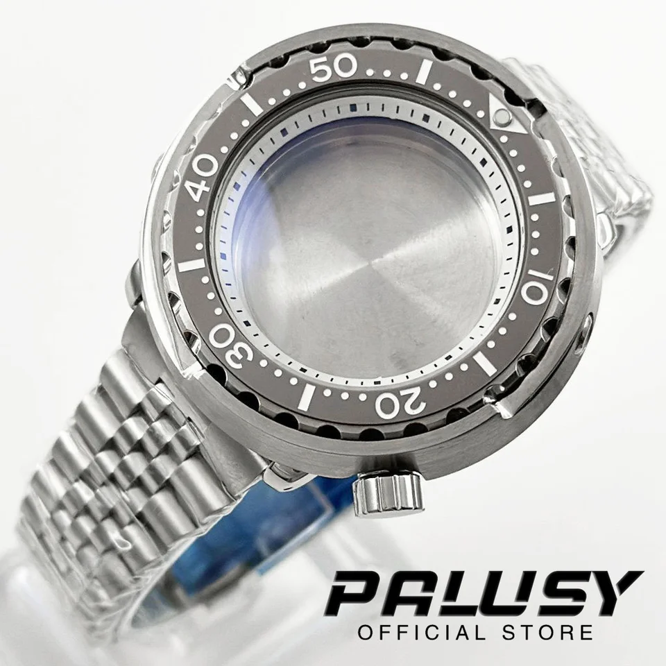 47 mm biela kapitola prsteň strieborné tuniaky Puzdro Modifikovaný náramok z nehrdzavejúcej ocele NH35 NH36 NH34 NH38 NH39 NH70 Pohyb