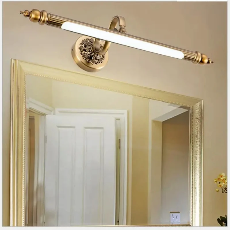 48 cm/57 cm/68cm kúpeľňa zrkadlové lampa vodotesná retro bronzová skrinka Vanity zrkadlové svetlá LED stena svetlo lampa LED svetlo lampa lampa lampa LAMP
