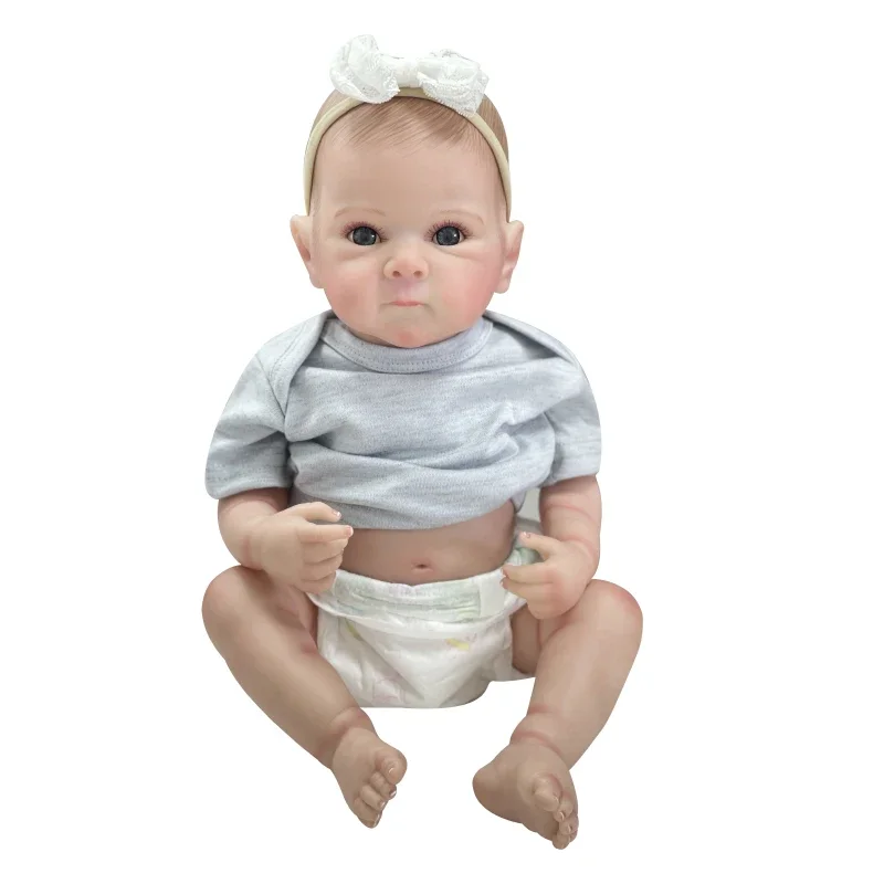 48 cm Cuddly Bettie Bebe Girl Celé telo Silikónové vinylové bábiky Zhromažďovanie Laži realistické umenia Reborn Dolls Muñecas Reborn