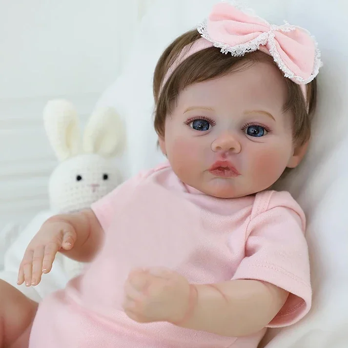 48 cm Reborn Baby Dolls Meadow Mäkké telo 3D koža s visbilovými žilami Zberateľná umelecká bábika Bebe Reborn Toy Gift