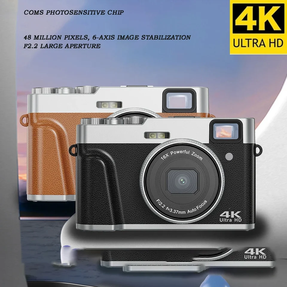 48 miliónov pixelov HD Digitálny fotoaparát retro snímanie hľadáčika elektronického anti-otrasenia SLR Camery študent Micro-Single Cam New