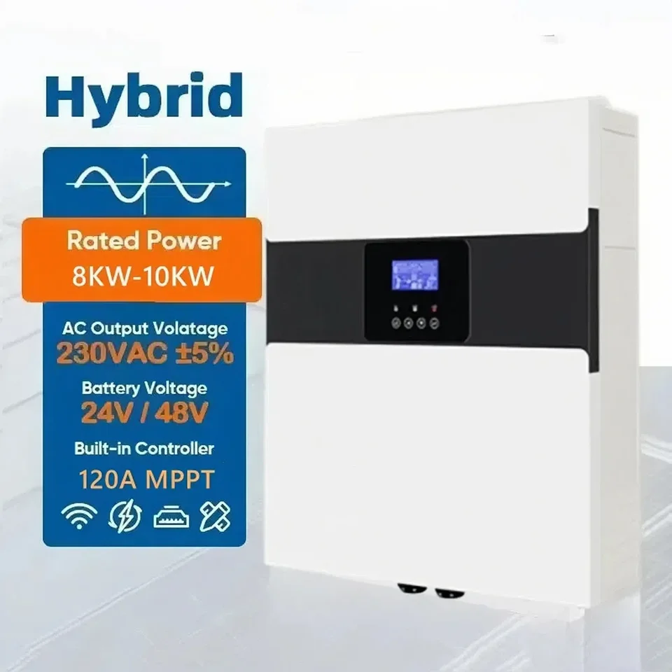 48 V Dual MPPT Inverex Solar Inverter Hybrid Hybrid 1 8 kW hybridný menič 10 kW na sklade pre domáce solárne elektrické systémy