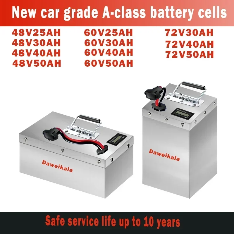 48 V Elektrické vozidlo lítium batérie 60V72V40A 60AH80AH TRUSKYLE LITHIME FOFOSFATOVÉ BATÍR