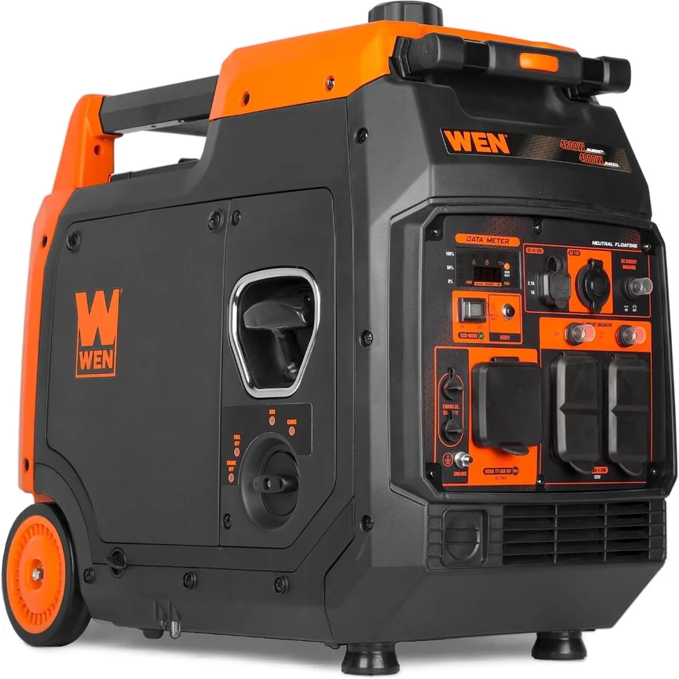 4800-watt prenosný generátor meniča obsahuje palubné kolesá 224 ccm generuje ultraprávne účinnosť