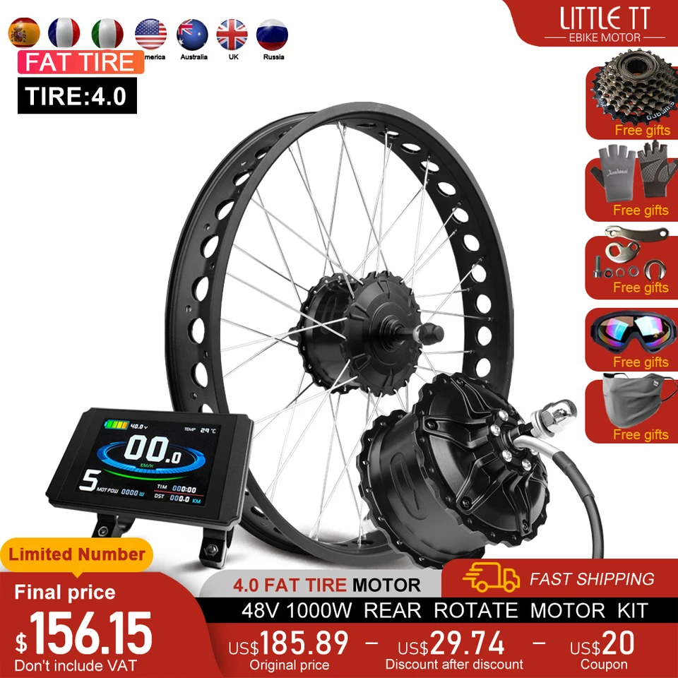 48V 1000 W súprava na konverziu elektrických tukových bicyklov 4.0