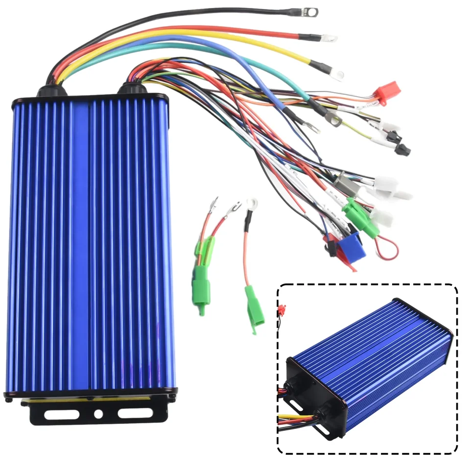 48V-84V 3000W 80A 24MOS Motor Controller Ebike Brushless bez náboja motorového riadenia pre ovládač E-Bike E-Scooter Controller