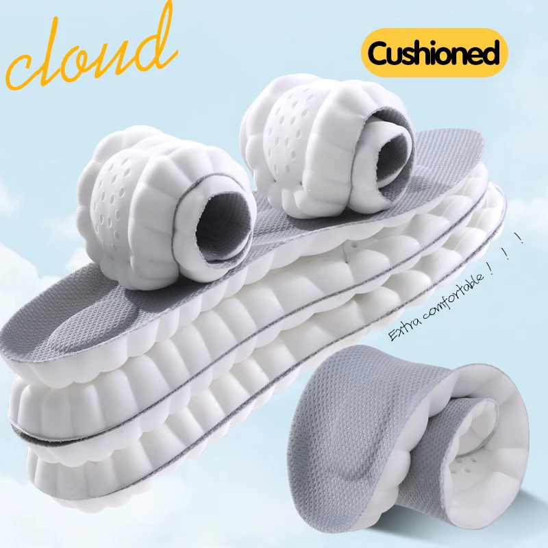 4D masážne vložky Super mäkké športové topánky Zložka pre nohy, ktoré bežia košíky Suck Sole Arch Support Orthopedic vložky Unisex