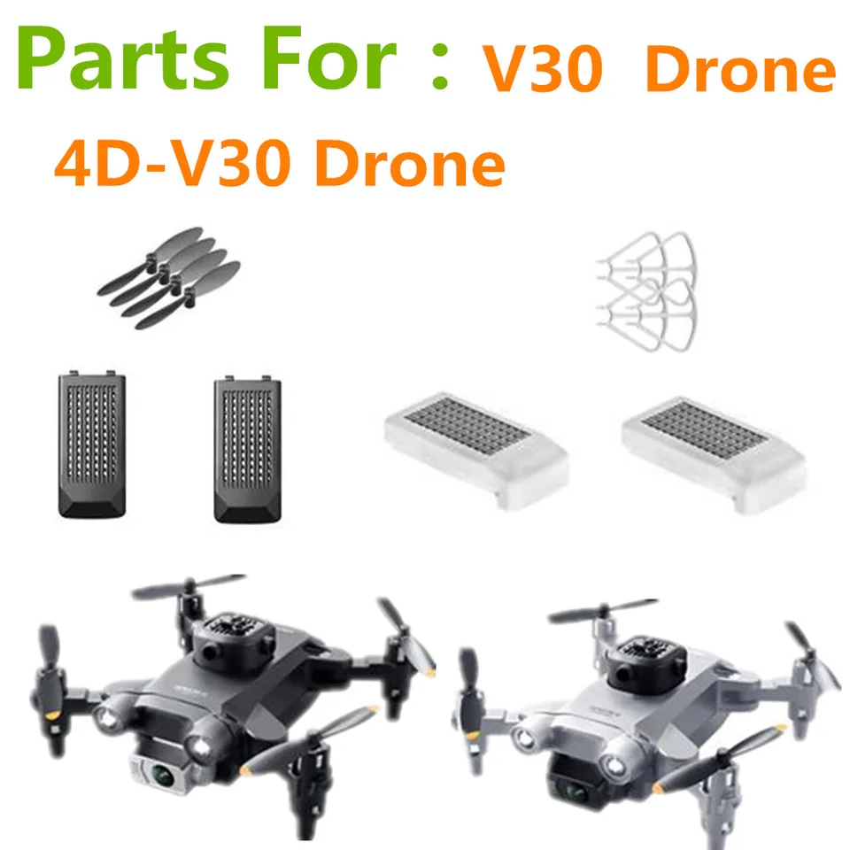 4D-V30 Drone Parts Vrtuľové lopatky Maple Leaf / batéria 3,7V 1800 mAh V30 batéria 4DRC V30 Mini Drone Battery