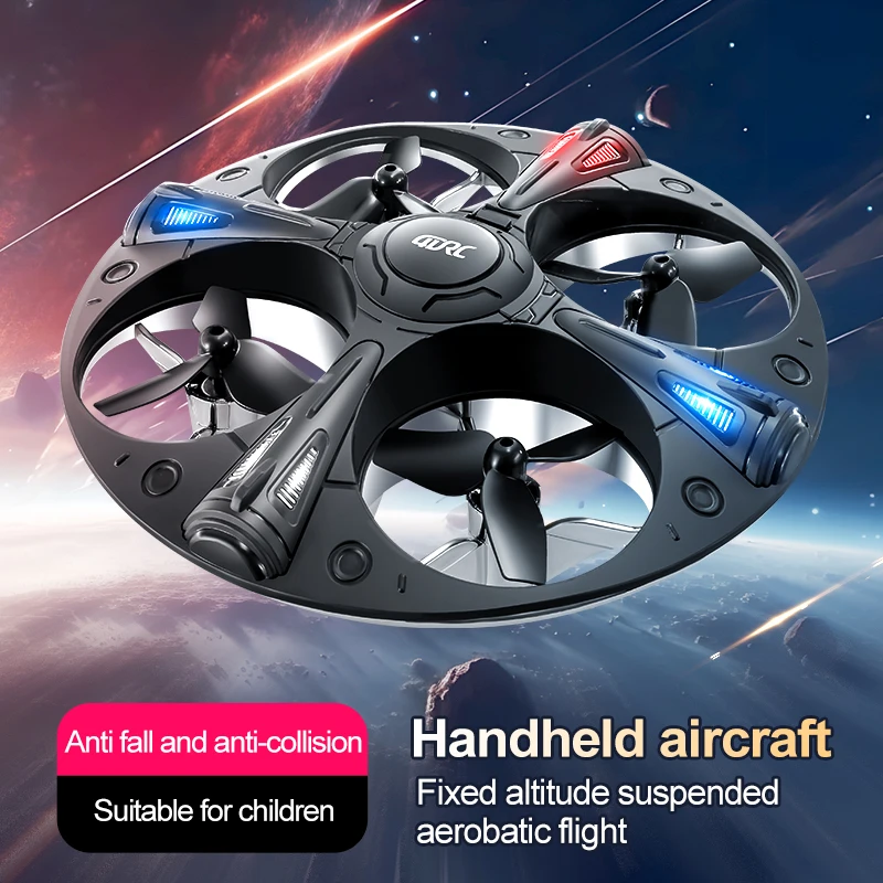 4DRC New V43 MINI UFO RC DRON s LED LEF Light Adright Hold QuadCopter Anti-Collision Indukcia DRON RC Hračky pre chlapcov
