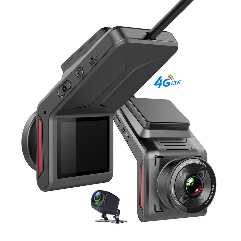 4G HIDDEN DASH CAM GPS Sledovanie LIVE DIACI MONITOROVANIE S DVOHODOBOM VIDEO COMERA VIDEA FHD 1080P WIFI HOTSPOT WIFI