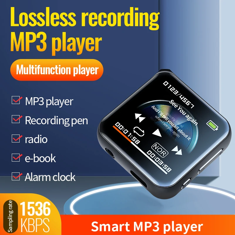 4GB-256GB Mini Audio Hlasový zvuk za rekordér MP3 prehrávač e-kniha FM Radio Alarm Glock Little Audio Vioce Recorder Hifi MP3Player