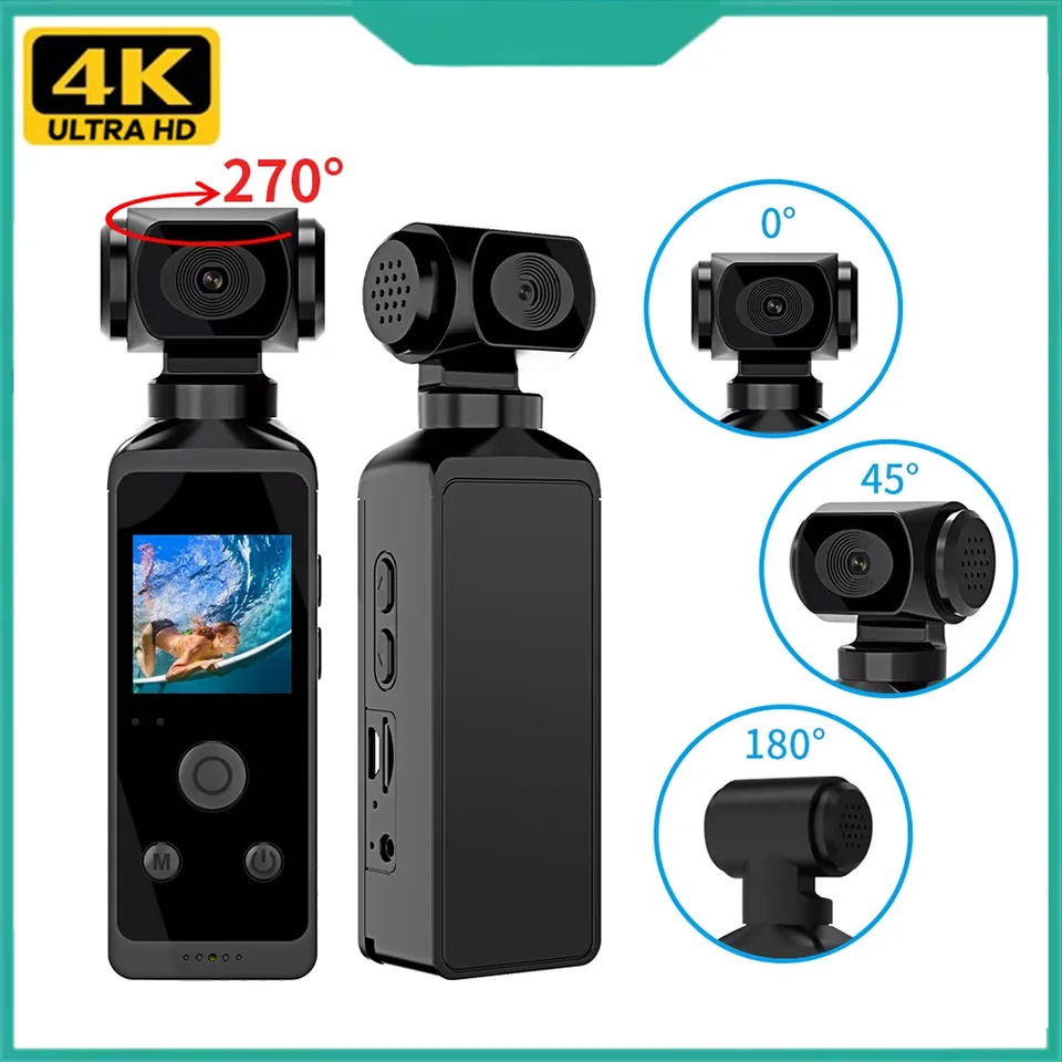 4K 1080p vreckové vreckové ručné vreckové HD CAM 1,3 