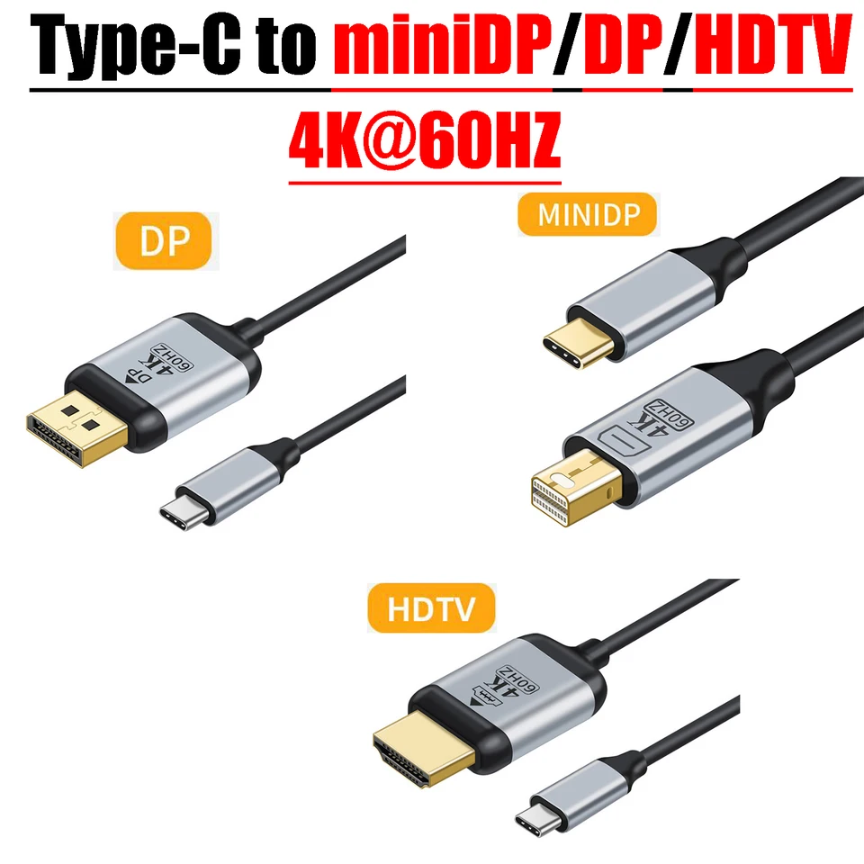 4K@60Hz typu C až MinIDP DP HDTV káblový adaptér HD Video Pay Drucction Cable 2K@144Hz pre televíznu obrazovku Hauawei Display Screen EDP doska EDP
