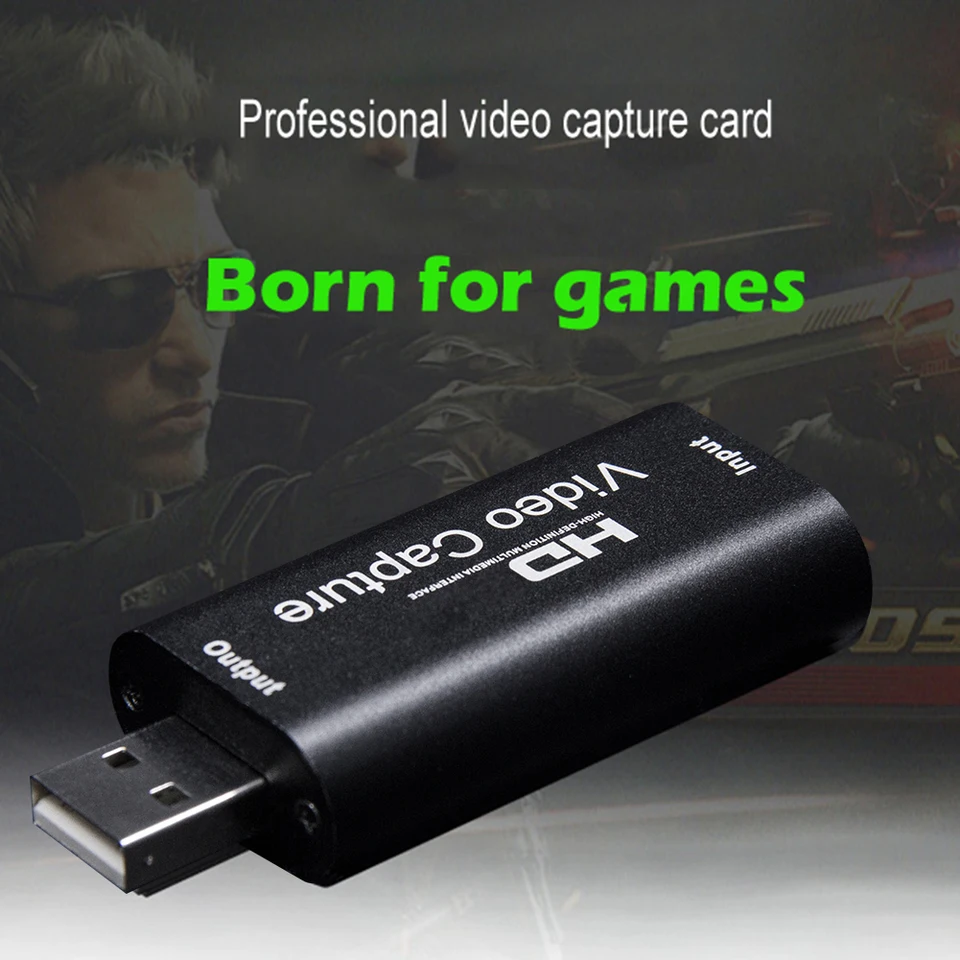 4K HDMI-kompatibilný pre USB 2.0 Video Capture Card 4K HDMI kompatibilný Video Grabber 1080p Cam Link Card pre PS4 Game DVD HD fotoaparát