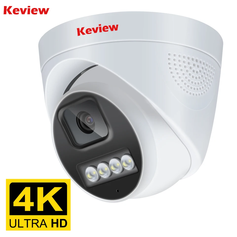 4K Poe IP Camera 8MP Audio H.265 ONVIF široký uhol 2,8 mm Poe/nie Poe AI Color Night Vision Home CCTV Video Security Security