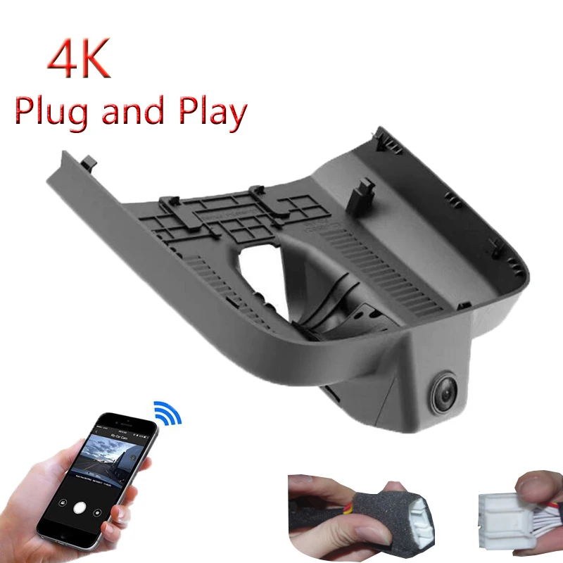 4K zástrčka a hranie pre Mercedes Benz Smart Brabus #1 2022 2023 2024 Automobilové video rekordér Car WiFi DVR Dld Dash Black Box