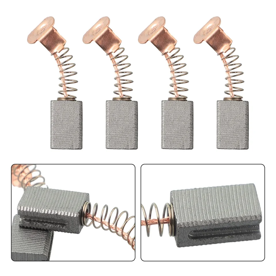4ks 12 mm x 8 mm x 5 mm uhlový uhlový brúska uhlíková kefka náhradné diely Nástroje Uhlíkové kefy Prenos energie