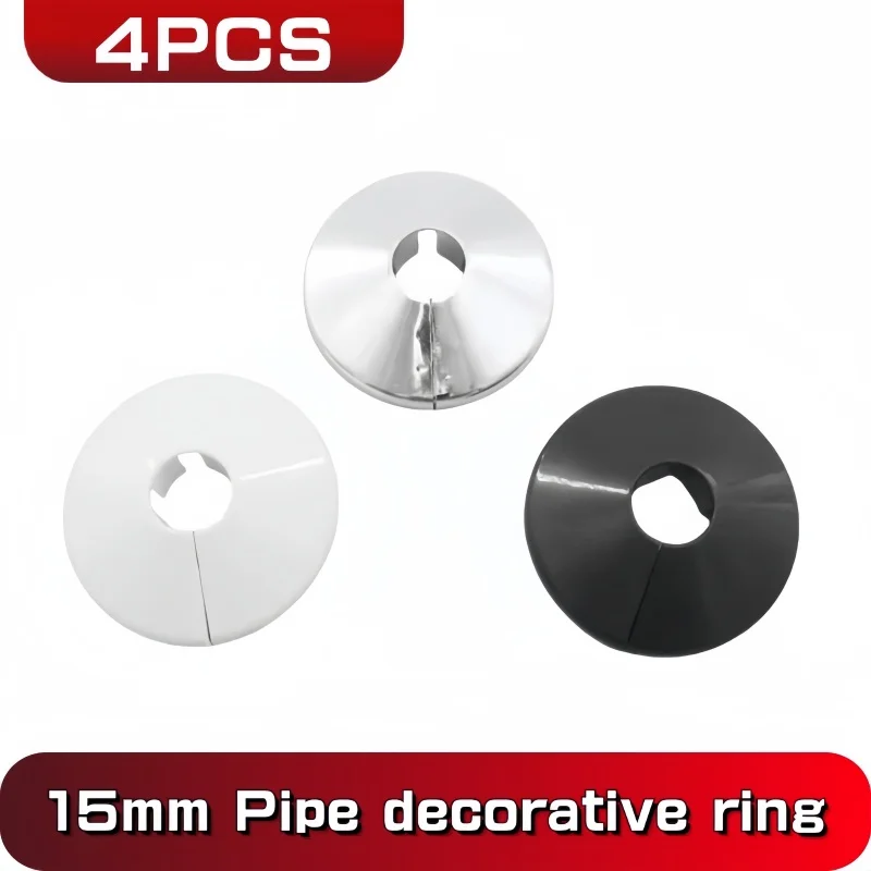 4ks 15 mm radiátorové potrubie Copy Cover Ozdobný dekoratívny radiátor Eztromcheon vodné potrubie Pipe pre nástenné kohútik