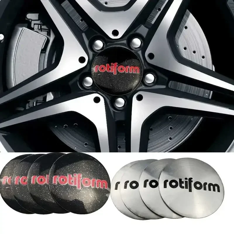 4ks 56 mm rotiform odznak Car Wheel Center Hubcaps Sticker pre Opel Nissan Mazda BMW Land Rover Lexus Jaguar Kia Infiniti
