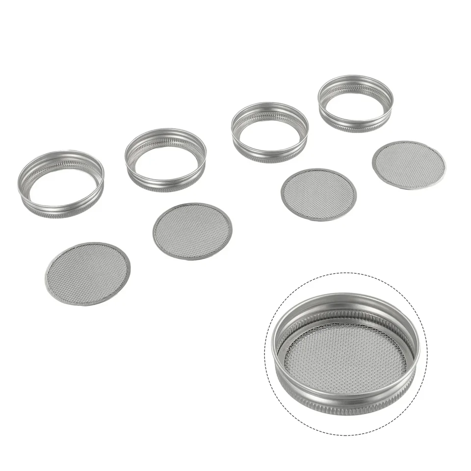 4ks 70 mm z nehrdzavejúcej ocele Klíčovacie krytské krytky veka veka pre kuchyňu pre nádobu Sprout Kitchen Gadgets Kuchynská položka