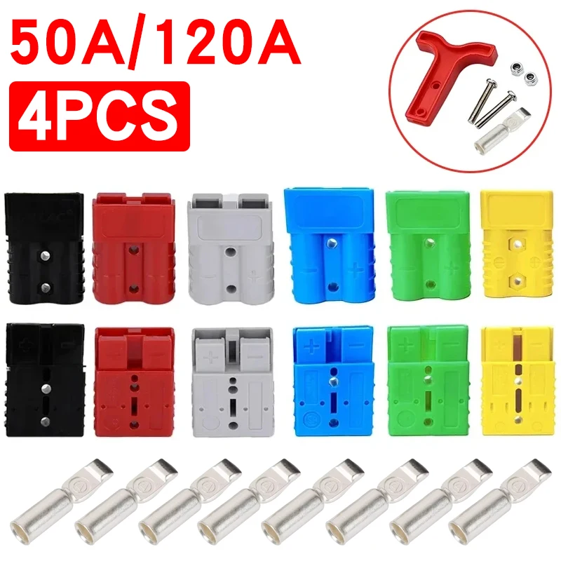 4ks Anderson Plug 50a/120a Anderson Connector nabíjanie batérie Anderson Plug Socket