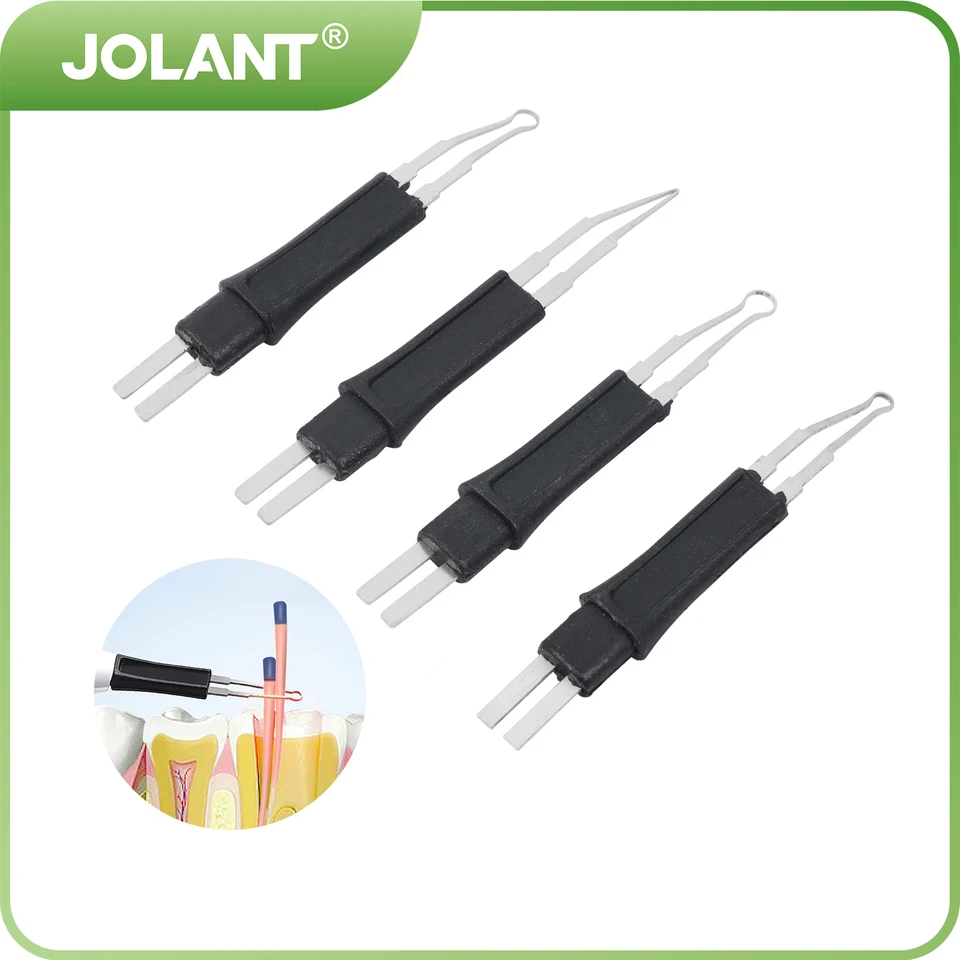 4ks/balenie Jolant Dental Hereed Hereed Cutter Cutter Tips pre Gutta Percha Weering Heating Cutter Gum Gum