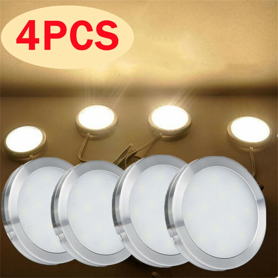 4ks LED svetlo 12 V stropné lampy karavanu LED svetlá Automobilové čítanie Light Boat Camper Van Car Interiérové ​​osvetlenie