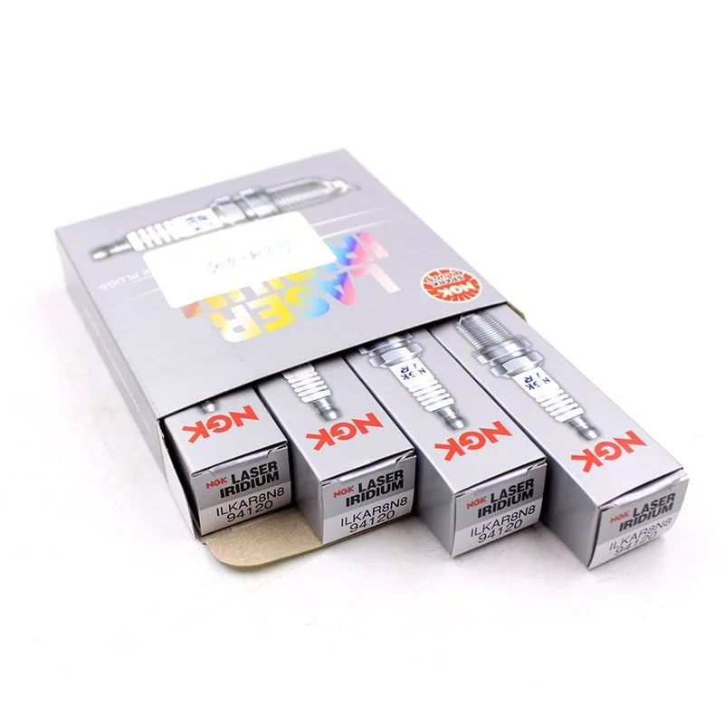 4ks NGK Iridium Zapaľovacia sviečka Ilkar8n8 94120 pre Mg GS HS ZS Volvo S60 S80 S90 V40 V60 V90 XC40 XC60 XC90 V70 V70 Renault Scenic Clio Clio
