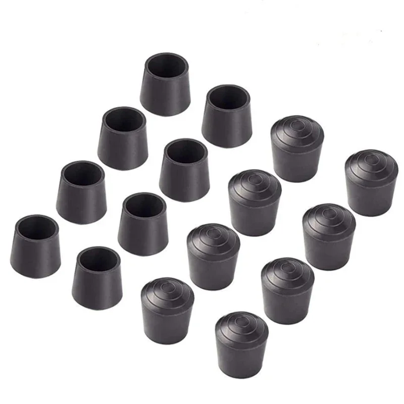 4ks plastové okrúhle stoličky Caps Covers Covers Gumer Feet Protector vankúšiky stolové kryty stolových nôh vankúšiky