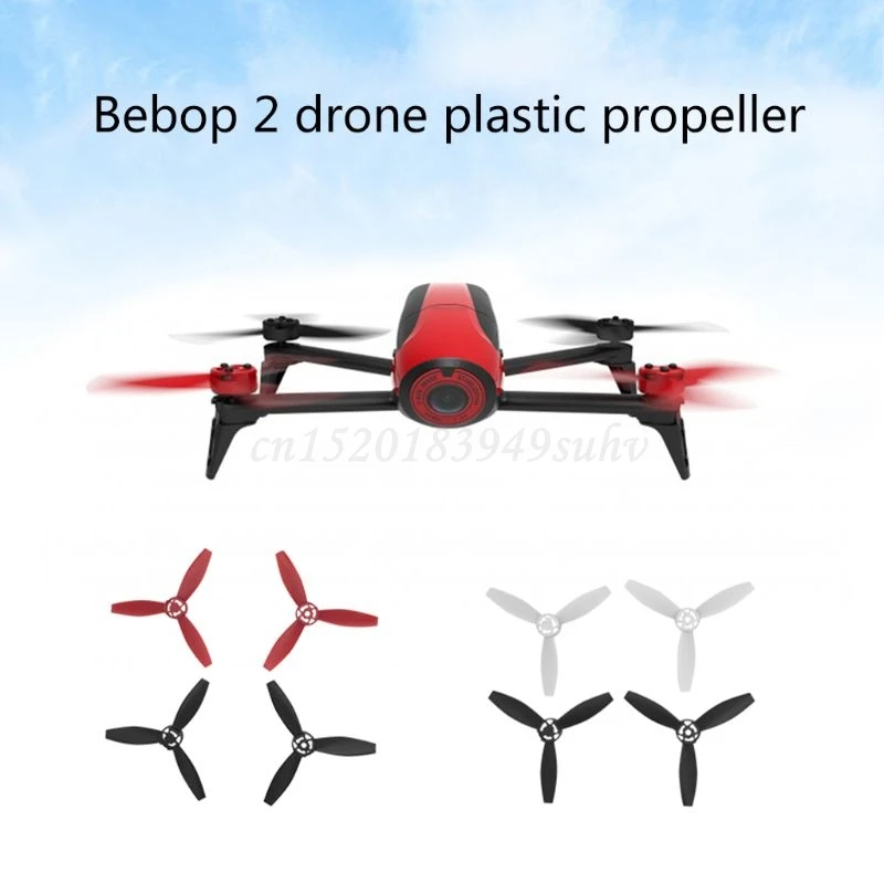 4ks plastové vrtule rýchle uvoľňovanie čepeľ pre Parrot Bebop 2 Dron/FPV2.0