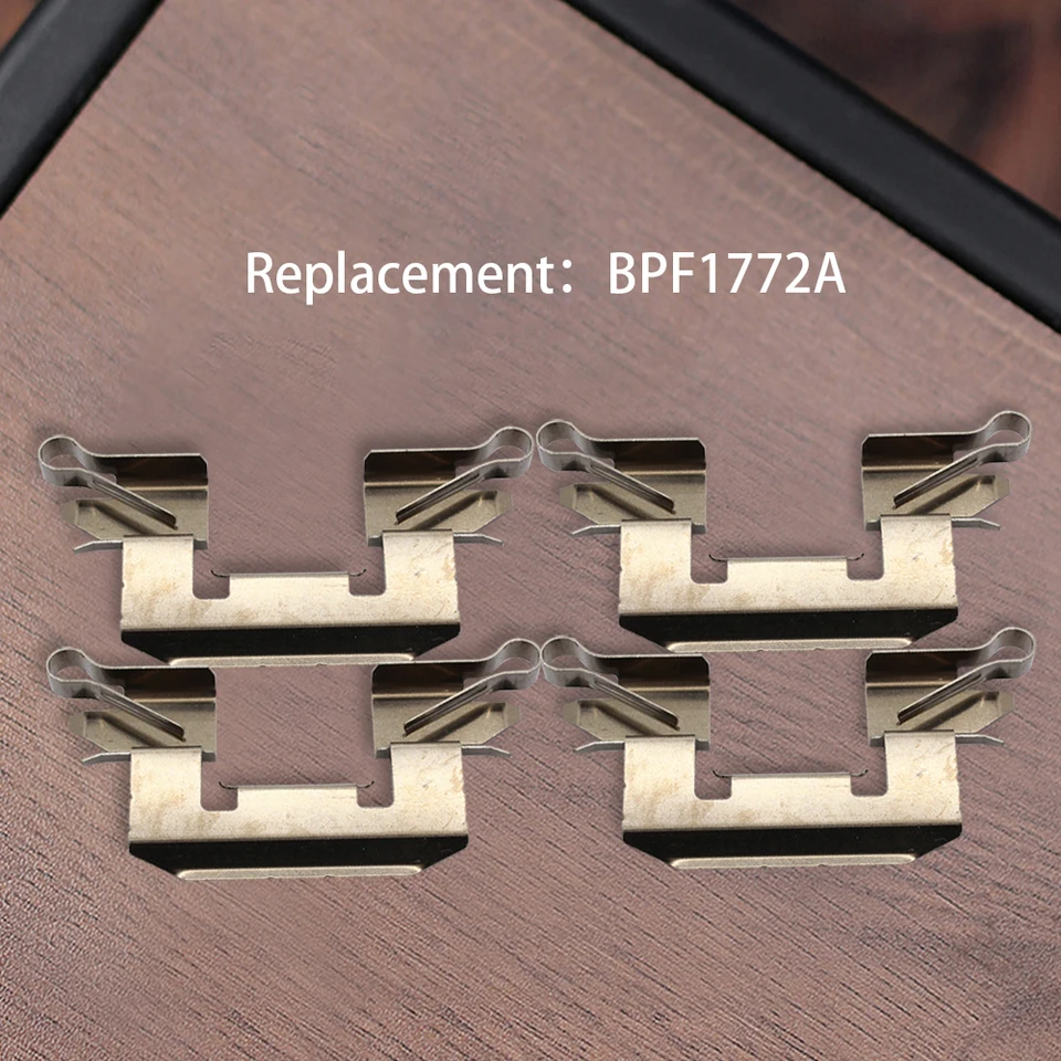 4KS predná zadná brzdová podložka kovadlová súprava na predný disk Caliper Hardware Kit pre brzdenie auta pre Ford Fiesta MK7 08-17