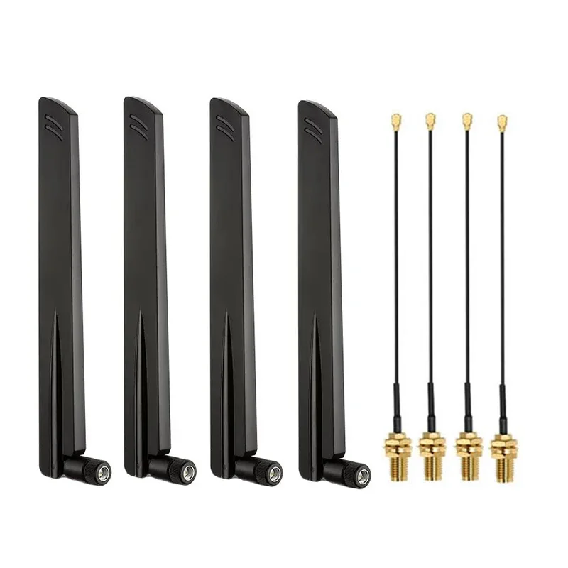 4ks quectel ye0001ba 5g 600-6000MHz anténa SMA samca s YM0004AAMHF4 Pigtail pre RM520N-Gl T99W175 FM190-GL FM160-AEA