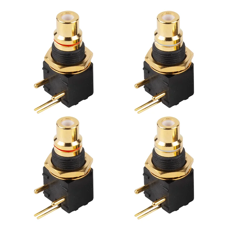 4ks RCA konektor DAC DAC DAC DAC DECODER Žena PCB PCB PANEL MONTULNÝ ZAMESTNANIE ŽLEBOVÝ ADAPTER Mosadz