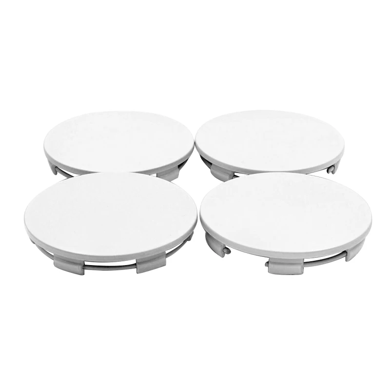 4ks/set auto biele 65 mm koliesový stredový uzáver pre TE37 17 