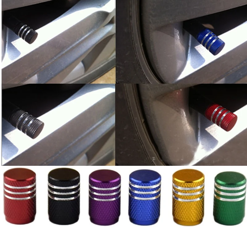 4ks/set automobilový nákladný automobil pneumatík na bicykli ráfiky kolíkového ventilového ventilu Pneumatické kryty hliníková pneumatika pneumatiky