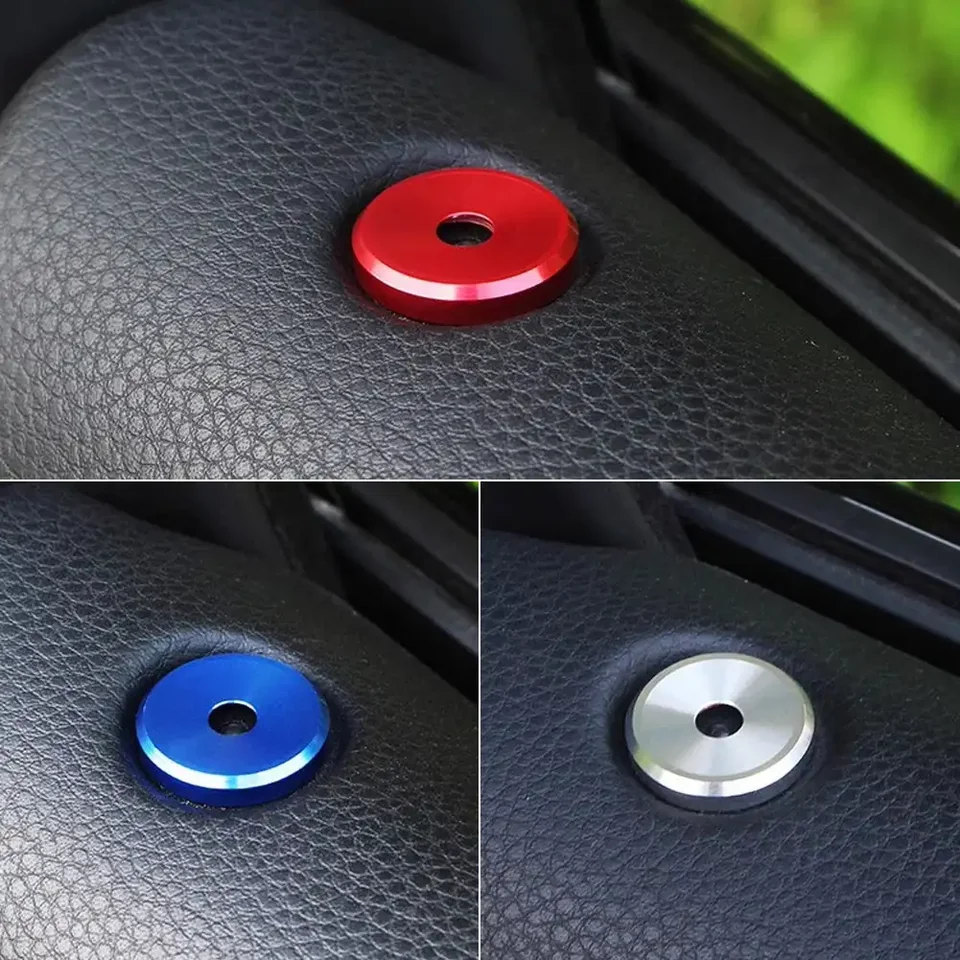 4ks/set Dvere Car Dvers Lock Lock Pin Base Dekoratívna slepka na prsteň Fit Fit for Porsche Cayenne Panamera Macan Automatické interiérové ​​doplnky
